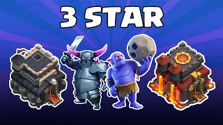 3 STAR MAXED TH10 WITH THIS UNSTOPPABLE ARMY | TH9 VS TH10 ATTACK STRATEGY