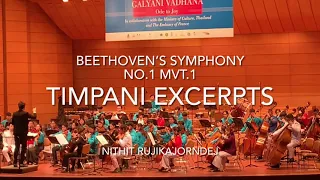 Beethoven’s Symphony no.9 Mvt.1 | Timpani Excerpts | Nithit Rujikajorndej