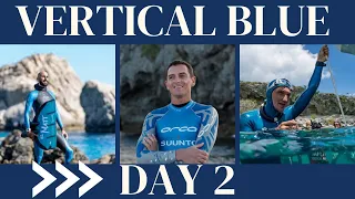 Freediving Competition at Vertical Blue Day 2 (William Trubridge, Matthieu Duvault, Stefan Randig)