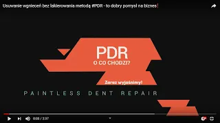 Usuwanie wgnieceń bez lakierowania metodą #PDR - to dobry pomysł na biznes❗️