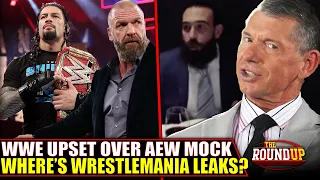 WWE WrestleMania LEAKS DEFUSED! WWE Furious Over AEW MOCKING Vince McMahon & Big DEBUT | Round Up
