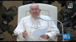 Papa Francesco, Udienza Generale 10 gennaio 2024