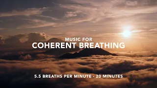 Music For Coherent Breathing | 5.5 Breaths Per Minute | 20 Minutes