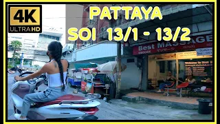 Pattaya Beach Road Soi 13 1 and 13 2 Thailand 4K Ultra HD