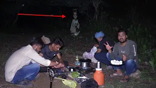 Night Camping in Dangerous Haunted jungle ख़तरनाक￼ बारिश में आ गया भूत सामने | my risk team