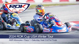 2024 ROK Cup USA Winter Tour Race 1 - Saturday Heat 3 & Pre Finals