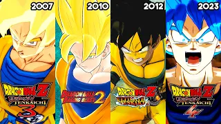 DB Sparking Zero Vs Tenkaichi 1-3 - All Super Saiyan Goku Transformations Comparison (2005 - 2023)