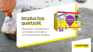 Tecplus Top Quartzolit: Bloqueio resistente à umidade, pressão e contrapressão d'água