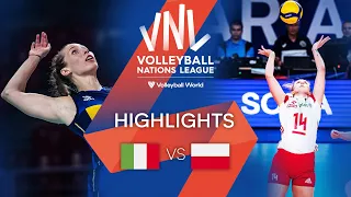 🇮🇹 ITA vs. 🇵🇱 POL - Highlights Week 3 | Women's VNL 2022