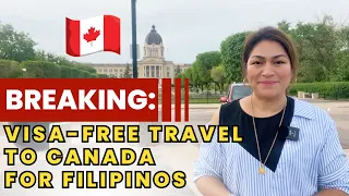 Visa-Free Travel to Canada for FILIPINOS