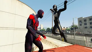 GTA V - Ragdolls And Fails Compilation V.16 ( Symbiote Spider-Man VS Miles Morales / Epic Ragdolls )