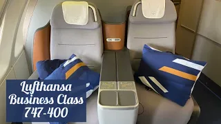Lufthansa Business Class 747-400 FRA to JFK
