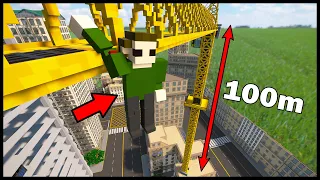 FELL OFF A CRANE! - TearDown