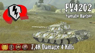 FV4202  |  7,4K Damage 4 Kills  |  WoT Blitz Replays
