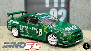 Nissan Skyline GT-R R34 Prince Chiba Falken Super Taikyu 1999 by Inno64 | UNBOXING and REVIEW