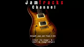 Smooth Jazz Guitar Backing Track in Em