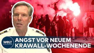 KRAWALLE in LEIPZIG: Pressekonferenz der POLIZEI zum bevorstehenden Wochenende