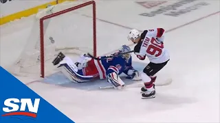 Alexandar Georgiev Robs Tomas Tatar With Acrobatic Save In Shootout