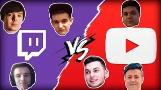 ШОУ МАТЧ : TWITCH VS YOUTUBE | QRUSH MEGARUSH EVELONE FOCUS SISI2KEK ШАРФ ШОК GEORGIII DELIGHT