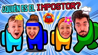 FAMILIA JUEGA a AMONG US por PRIMERA VEZ! Y los PADRES LA LÍAN... 😱¿QUIÉN ES EL IMPOSTOR? 😅