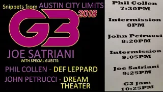 2018 G3 Tour Live - Austin Texas