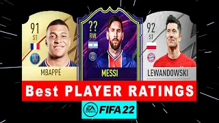 FIFA 22 - Top 10 Best & Surprising Player Ratings - Ft. Messi, Ronaldo, Lewandowski, Mbappé, Neymar