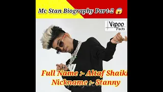 Mc Stan Biography Part-2 🧐 || Vipoo Facts #shorts #mcstan @MCSTANOFFICIAL666