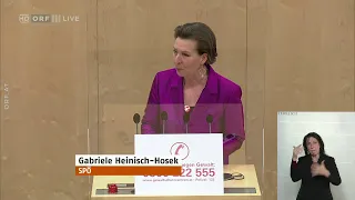 Information | Nationalrat Gabriele Heinisch-Hosek (SPÖ) Mo., 8.3.2021