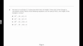 STAAR Algebra II Practice Test Sample EOC FSA FCAT CBT TEA TEKS
