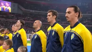 England vs Sweden 1-0 (11/15 2011) National Anthems at Wembley