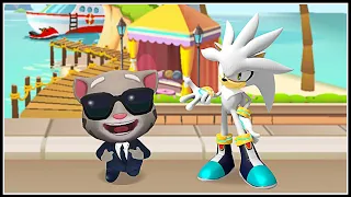 (Agent Tom+ Silver) Talking Tom Gold Run vs Sonic Dash - Endless Running | Gameplay