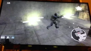 Goldeneye-Wii-Walking though the door glitch (Only on a hacked lobby)