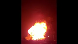 Huge fire and explosion on UK's Kent coast