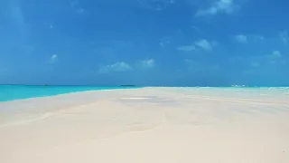 11 hours Ocean waves on a tropical beach| Relaxing & deep sleep waves | Beautiful Maldives Sandbank
