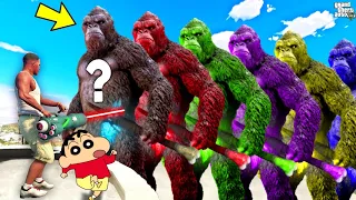 Shinchan Opening LUCKY KING KONGS In GTA 5!(New) | ShivGam Gaming