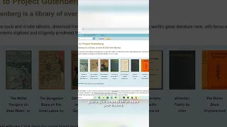 Descubre Project Gutenberg, la biblioteca digital GRATUITA con más de 60,000 libros