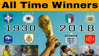 List of FIFA World Cup Winners 1930 to 2018 - All FIFA World Cup Winners - All Time FIFA Champions