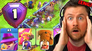 RANK 1 GLOBAL uses NEW TRICK for 3 STARS with QC HYBRID in Clash of Clans