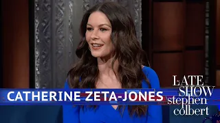 Catherine Zeta Jones Plays Jazz With Her Face