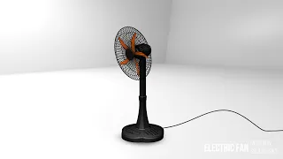 Máy Quạt Cây -  Electric Fan Motion In SolidWorks