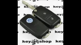 замена батареек в штатном ключе VolkSwagen golf sharan passat touran toureg