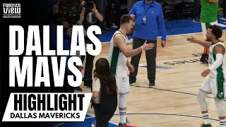 Luka Doncic, Mark Cuban & Dallas Mavs Celebrate Moments After Luka Doncic Game Winner vs. Boston