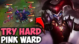 WHEN PINK WARD GOES FULL TRY HARD MODE! (INSANE SHACO PLAYS)