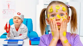 🌈 Kinder sammeln bunte Aufkleber | Sammlung der besten Videos für Kinder | Vania Mania DE