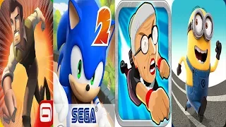 Danger dash vs Sonic Dash 2 vs Angry gran run vs minion rush || Android iPad Gameplay IP PLAYGAME