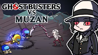 GHOSTBUSTERS vs KIBUTSUJI MUZAN l Among US X Demon Slayer Animation