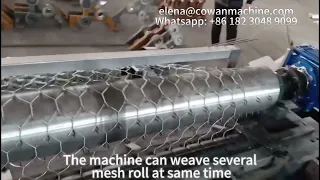 Gabion Box Making Machine / Hexagonal Wire Mesh Machine +86 182 3048 9099