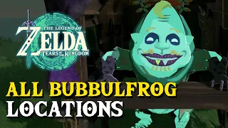 Zelda Tears Of The Kingdom All 147 Bubbulfrog Locations (All Bubbul Gems)