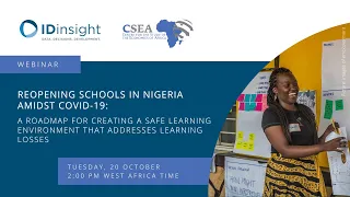 WEBINAR: Reopening schools in Nigeria amidst COVID-19