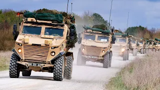 British Armoured convoys return from NATO Exercise Steadfast Defender 2024!